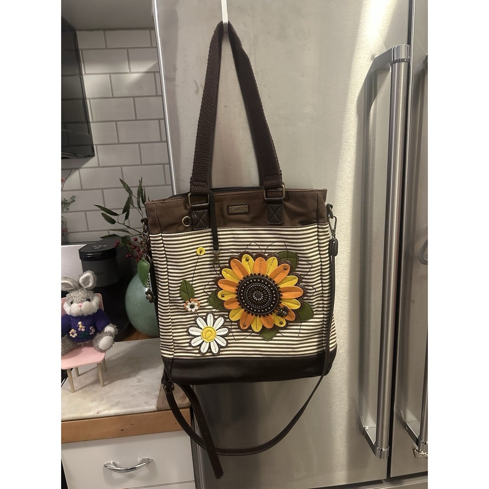 Chula Work Tote Art Teachers,Tablet Fits,Baby Bag,SchoolYoga Sunflower Detail
